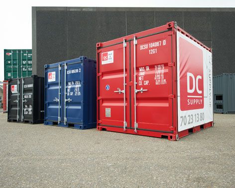 Minicontainer - Bestil 6, 8 og 10 fods minicontainere - et